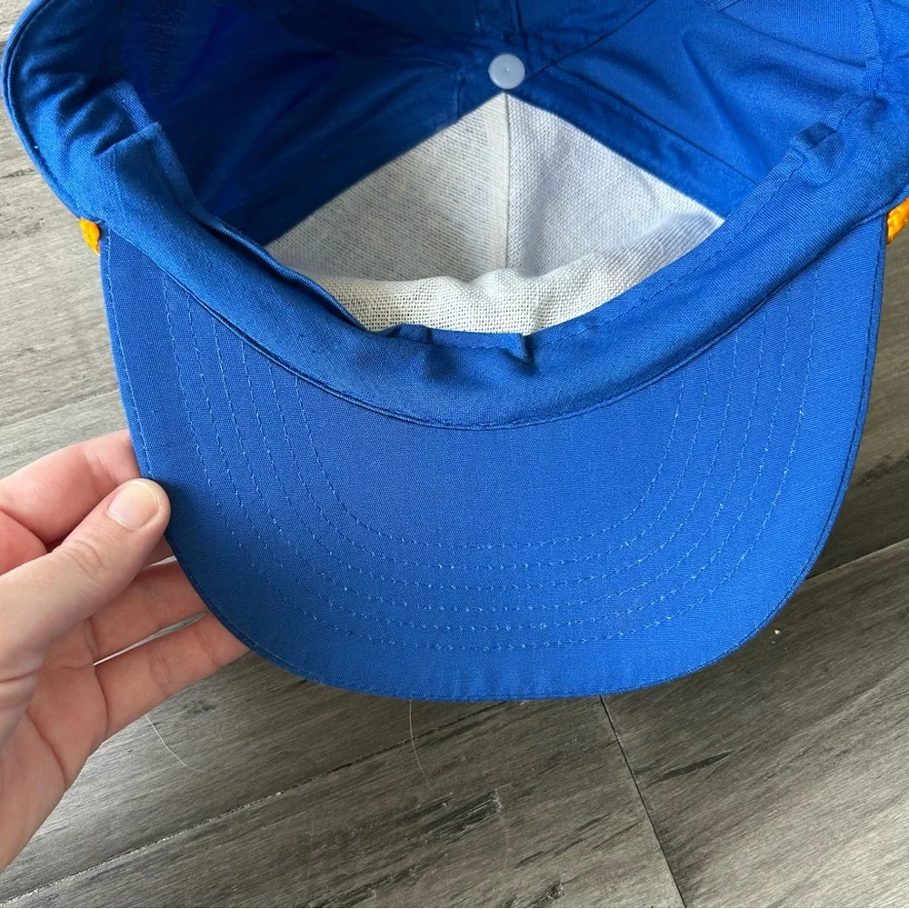 Vintage 1980s-1990s Royal Blue Neon San Francisco SnapBack Trucker Cap Hat
